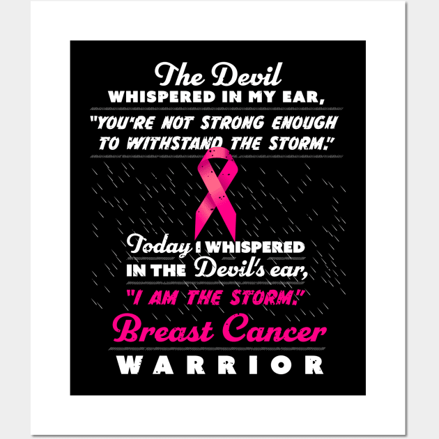 The Devil whispered - Women Breast Cancer Warriors Wall Art by holger.brandt